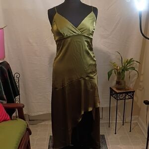 Wild Fable Olive Green High Low Dress